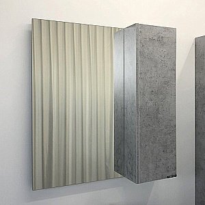 Зеркало со шкафом Comforty Осло 00-00006508 80 бетон светлый в ванную от интернет-магазине сантехники Sanbest