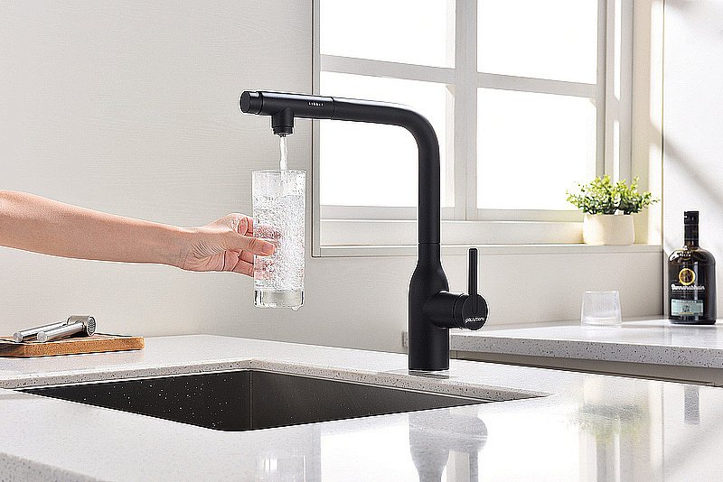 Смеситель для кухни Paulmark Viper Vi213105-AN антрацит купить в интернет-магазине сантехники Sanbest