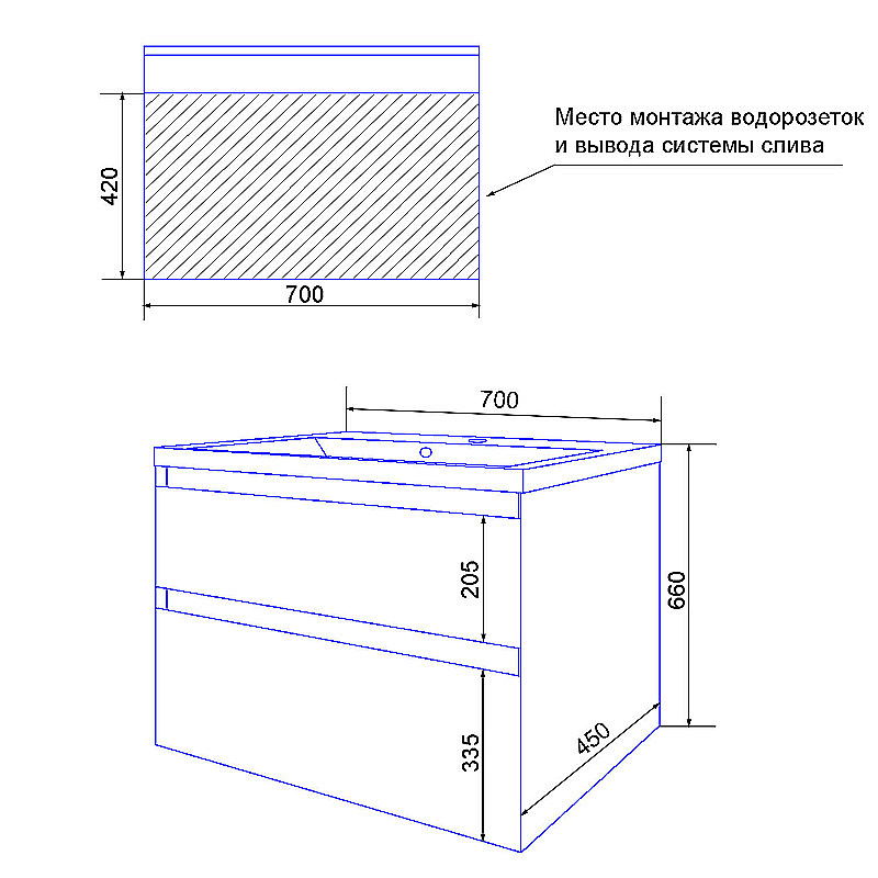 Инсталляция для унитаза Azario AZ-8010-1000 купить в интернет-магазине сантехники Sanbest