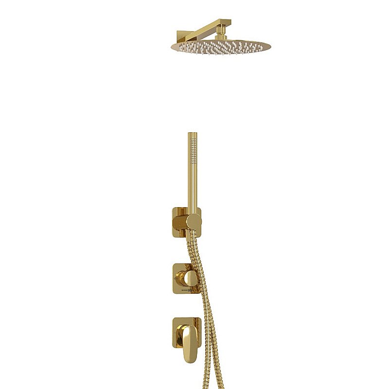 Душевая система WasserKRAFT Neckar 2100 SET2830 золото купить в интернет-магазине сантехники Sanbest
