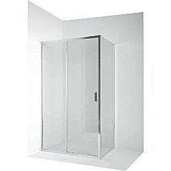 Душевой уголок Ambassador Forsa AX2 17021121AX-90AX 150х90 стекло прозрачное/профиль хром купить в интернет-магазине Sanbest