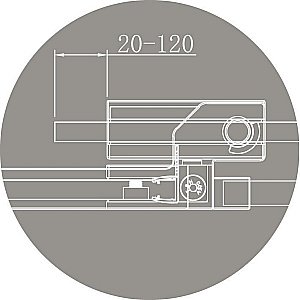 Душевой уголок Cezares Slider 105х105 SLIDER-A-2-100/110-GRIGIO-Cr стекло серое тонированное/профиль хром купить в интернет-магазине Sanbest