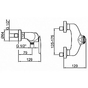 Смеситель для душа Webert Aria AI870102844 купить в интернет-магазине сантехники Sanbest