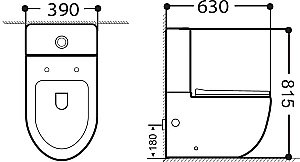 Унитаз-компакт Aquanet Rimless Cetus 2.0 C1 LX-2903 с крышкой микролифт, с бачком, безободковый купить в интернет-магазине Sanbest