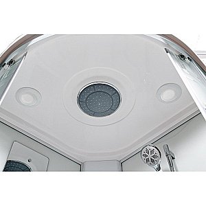 Душевая кабина DTO EM2780LED+GM 80х80 с подсветкой и гидромассажем купить в интернет-магазине Sanbest