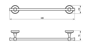 Полотенцедержатель Migliore Fortuna 27660 золото купить в интернет-магазине сантехники Sanbest