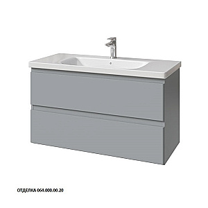 Тумба с раковиной Caprigo Forte 100 два ящика, цвет на выбор/эмаль для ванной в интернет-магазине Sanbest