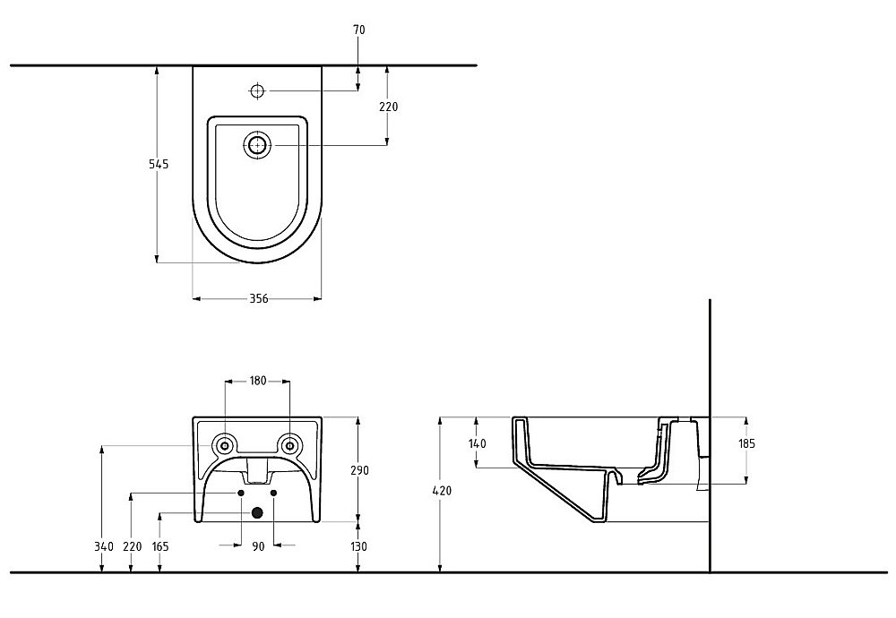 Биде подвесное Migliore JOY 32050 белая керамика купить в интернет-магазине Sanbest