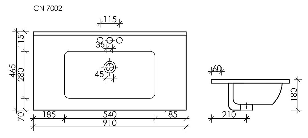 Тумба с раковиной Sancos Urban UR90W белый глянец для ванной в интернет-магазине Sanbest