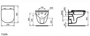 Унитаз подвесной Ideal Standard Tempo-IS T328801 купить в интернет-магазине Sanbest