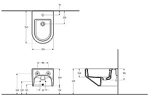 Биде подвесное Migliore JOY 32050 белая керамика купить в интернет-магазине Sanbest