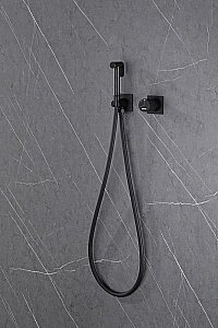 Гигиенический душ ABBER Rund AF8725B черный матовый купить в интернет-магазине сантехники Sanbest