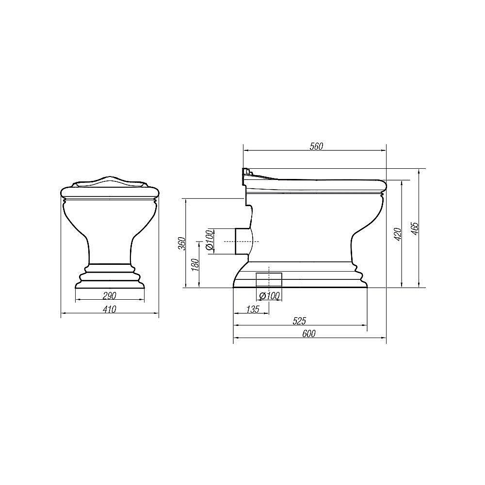 Унитаз Migliore Milady 20847 белый купить в интернет-магазине Sanbest