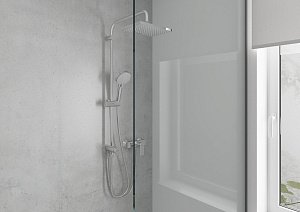 Душевая колонна Hansgrohe Vernis Shape Showerpipe 230 1jet Reno 26282000 купить в интернет-магазине сантехники Sanbest