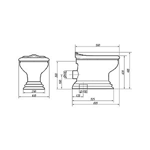 Унитаз Migliore Milady 20847 белый купить в интернет-магазине Sanbest