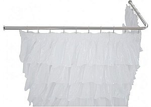 Карниз для ванны Aquanet 180x80 хром купить в интернет-магазине сантехники Sanbest