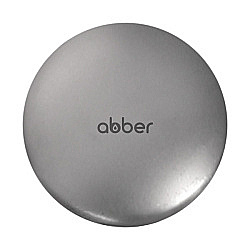 Накладка на слив для раковины ABBER AC0014MS серебряная матовая, керамика купить в интернет-магазине сантехники Sanbest