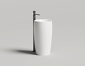 Раковина напольная Salini ALDA 03 130321M 47 из искусственного камня S-Stone, белая матовая купить в интернет-магазине Sanbest