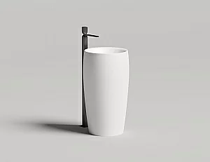 Раковина напольная Salini ALDA 03 130321M 47 из искусственного камня S-Stone, белая матовая купить в интернет-магазине Sanbest