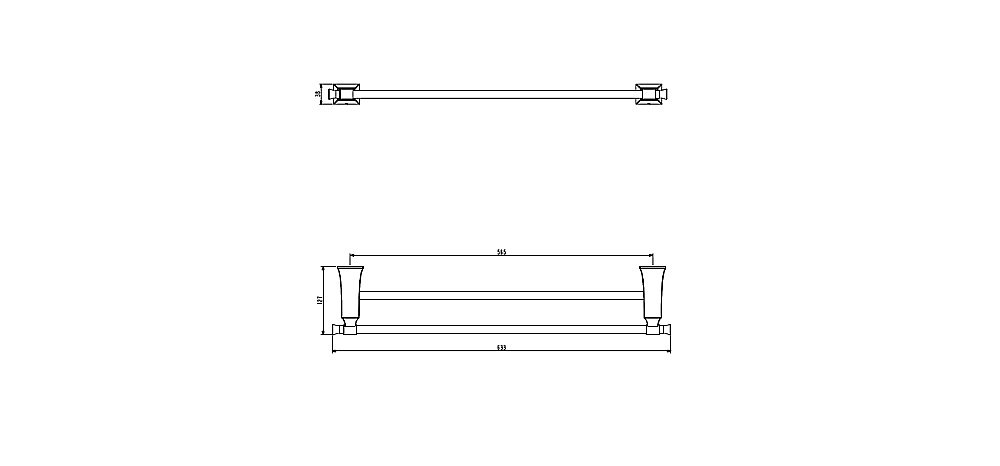 Полотенцедержатель Art&Max Genova AM-M-035-CR купить в интернет-магазине сантехники Sanbest