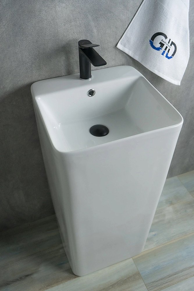 Раковина напольная Gid Autonomo 42 Nb148 81117 белая купить в интернет-магазине Sanbest