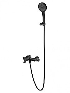 Смеситель для ванны с душем WONZON & WOGHAND STICK, Черный матовый (WW-88639017-MB) купить в интернет-магазине сантехники Sanbest