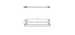 Полотенцедержатель Art&Max Genova AM-M-035-CR купить в интернет-магазине сантехники Sanbest