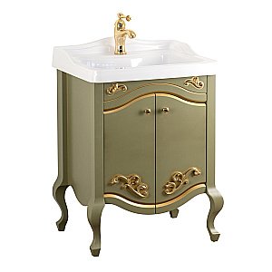 Тумба с раковиной Migliore Impero 60 Oliva с 2 дверками для ванной в интернет-магазине Sanbest