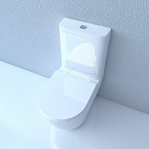 Унитаз напольный Esbano FORTEX-N ESUNFORTW смыв торнадо, безободковый, с бачком, с крышкой микролифт, белый купить в интернет-магазине Sanbest