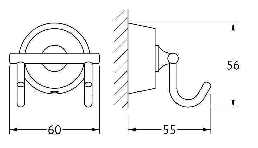 Крючок FBS Vizovice VIZ 002 купить в интернет-магазине сантехники Sanbest