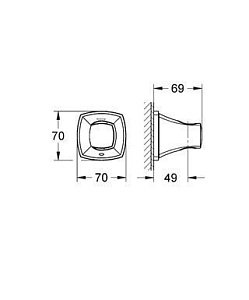 Держатель ручного душа Grohe Grandera 27969IG0 хром/золото купить в интернет-магазине сантехники Sanbest