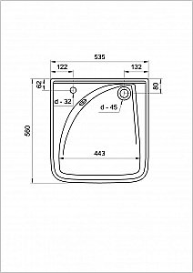 Раковина на стиральную машину Кувшинка Компакт 54 белая купить в интернет-магазине Sanbest