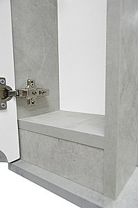 Зеркало со шкафом Loranto Florena 60 светлый бетон купить в интернет-магазине сантехники Sanbest