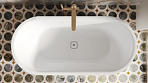 Ванна Salini PERLA S-stone 1049201M 170x80 белая купить в интернет-магазине Sanbest