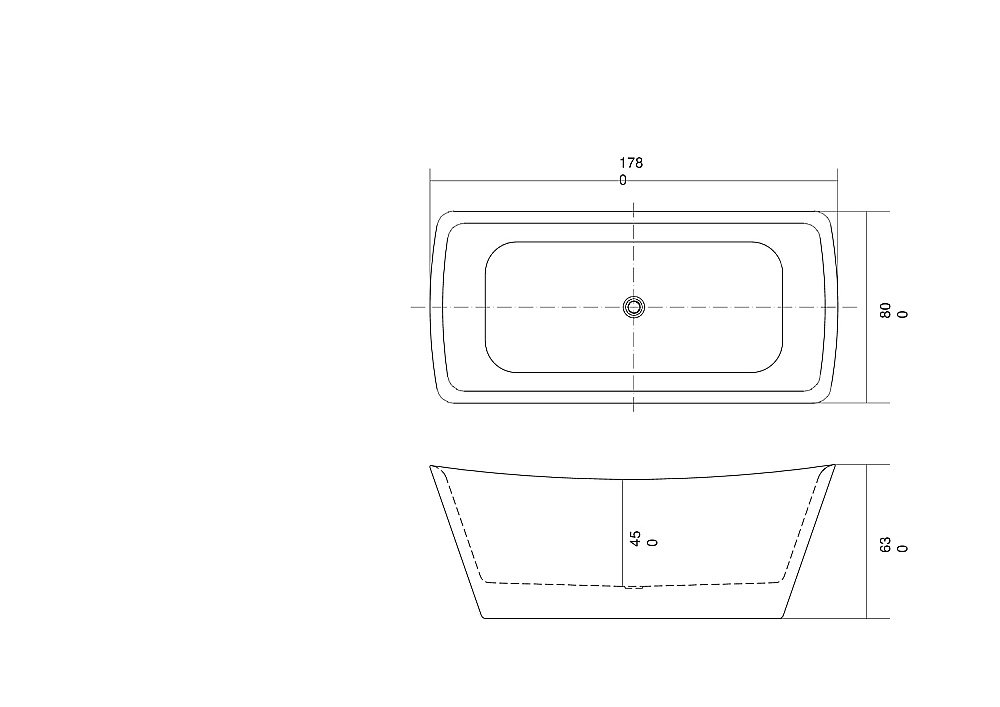 Ванна Aquatek Верса 178x80 AQ-4880 белая купить в интернет-магазине Sanbest