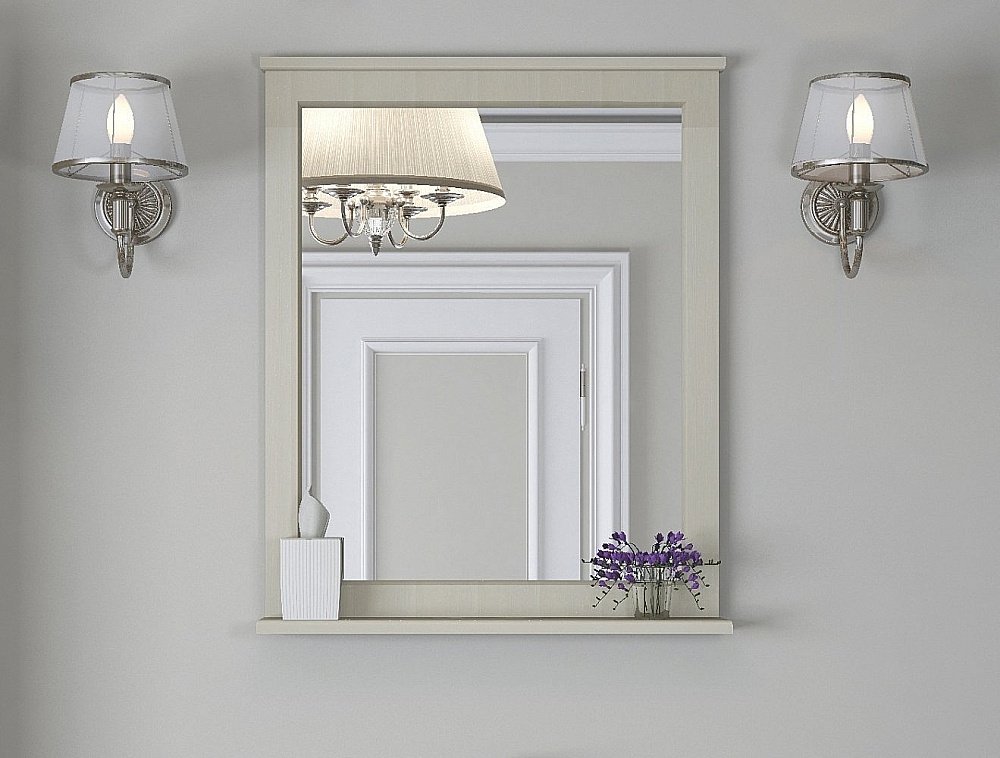 Зеркало Акватон Леон 65 дуб бежевый в ванную от интернет-магазине сантехники Sanbest