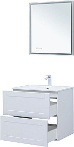 Тумба с раковиной Aquanet Терра 70 белый матовый для ванной в интернет-магазине Sanbest