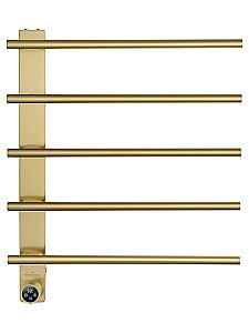 Полотенцесушитель электрический WONZON & WOGHAND NÜRNBERG, Брашированное золото (WW-AL345-BG) купить в интернет-магазине сантехники Sanbest