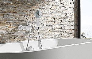 Смеситель для ванны Grohe Eurodisc Joy 23431LS0 белый купить в интернет-магазине сантехники Sanbest