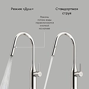 Смеситель для кухни Sancos Grand SC4002BNG нержавеющая сталь купить в интернет-магазине сантехники Sanbest