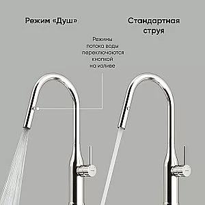 Смеситель для кухни Sancos Grand SC4002BNG нержавеющая сталь купить в интернет-магазине сантехники Sanbest