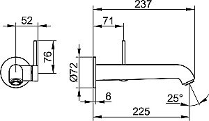 Смеситель для раковины KEUCO IXMO SOFT 59516371201 черный матовый купить в интернет-магазине сантехники Sanbest