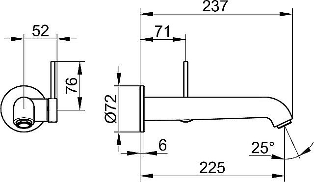 Смеситель для раковины KEUCO IXMO SOFT 59516371201 черный матовый купить в интернет-магазине сантехники Sanbest
