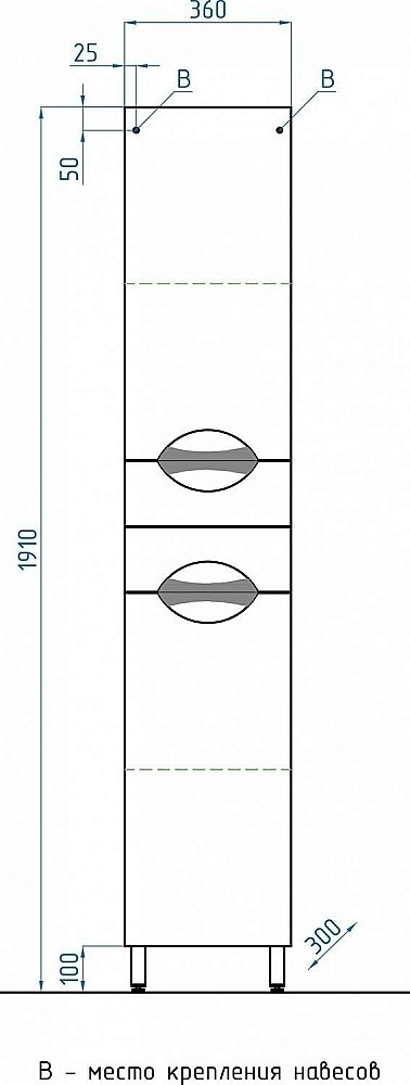 Колонна напольная Style Line Жасмин 36 для ванной в интернет-магазине сантехники Sanbest