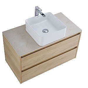 Тумба с раковиной и столешницей BelBagno KRAFT 80 Rovere Nebrasca Nature для ванной в интернет-магазине Sanbest