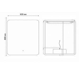 Зеркало Grossman ELEGANS-промо 80 1780801 в ванную от интернет-магазине сантехники Sanbest