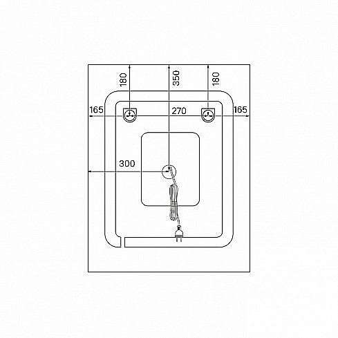 Зеркало Iddis Zodiac 60 ZOD6000i98 белое в ванную от интернет-магазине сантехники Sanbest