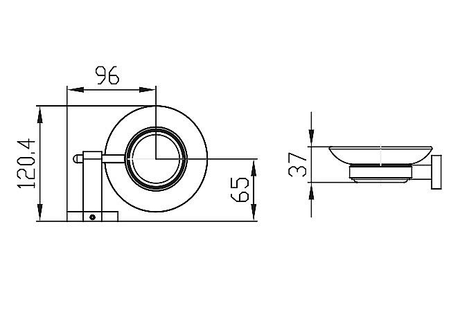 Мыльница Kaiser KH-2013 хром купить в интернет-магазине сантехники Sanbest