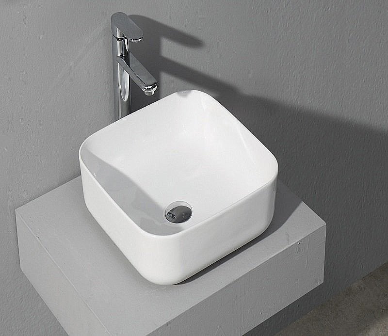 Раковина накладная Ceramalux N 39 D1303 белая купить в интернет-магазине Sanbest