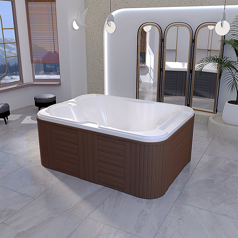 Минибассейн Мишель Silver 205х155 белый купить в интернет-магазине Sanbest